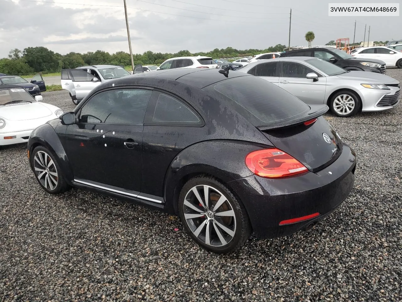 2012 Volkswagen Beetle Turbo VIN: 3VWV67AT4CM648669 Lot: 73939054