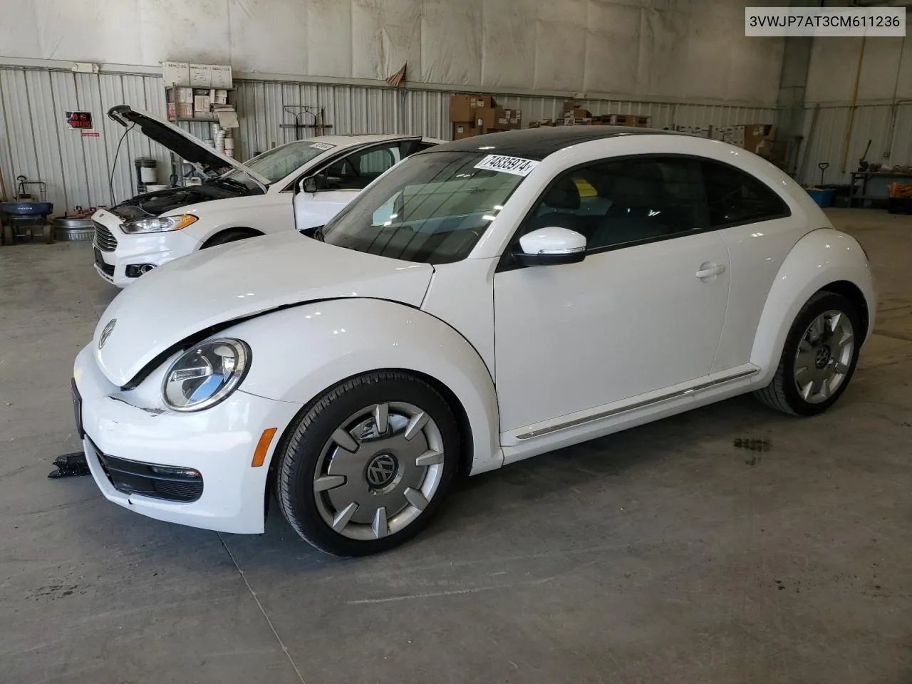 2012 Volkswagen Beetle VIN: 3VWJP7AT3CM611236 Lot: 74835974