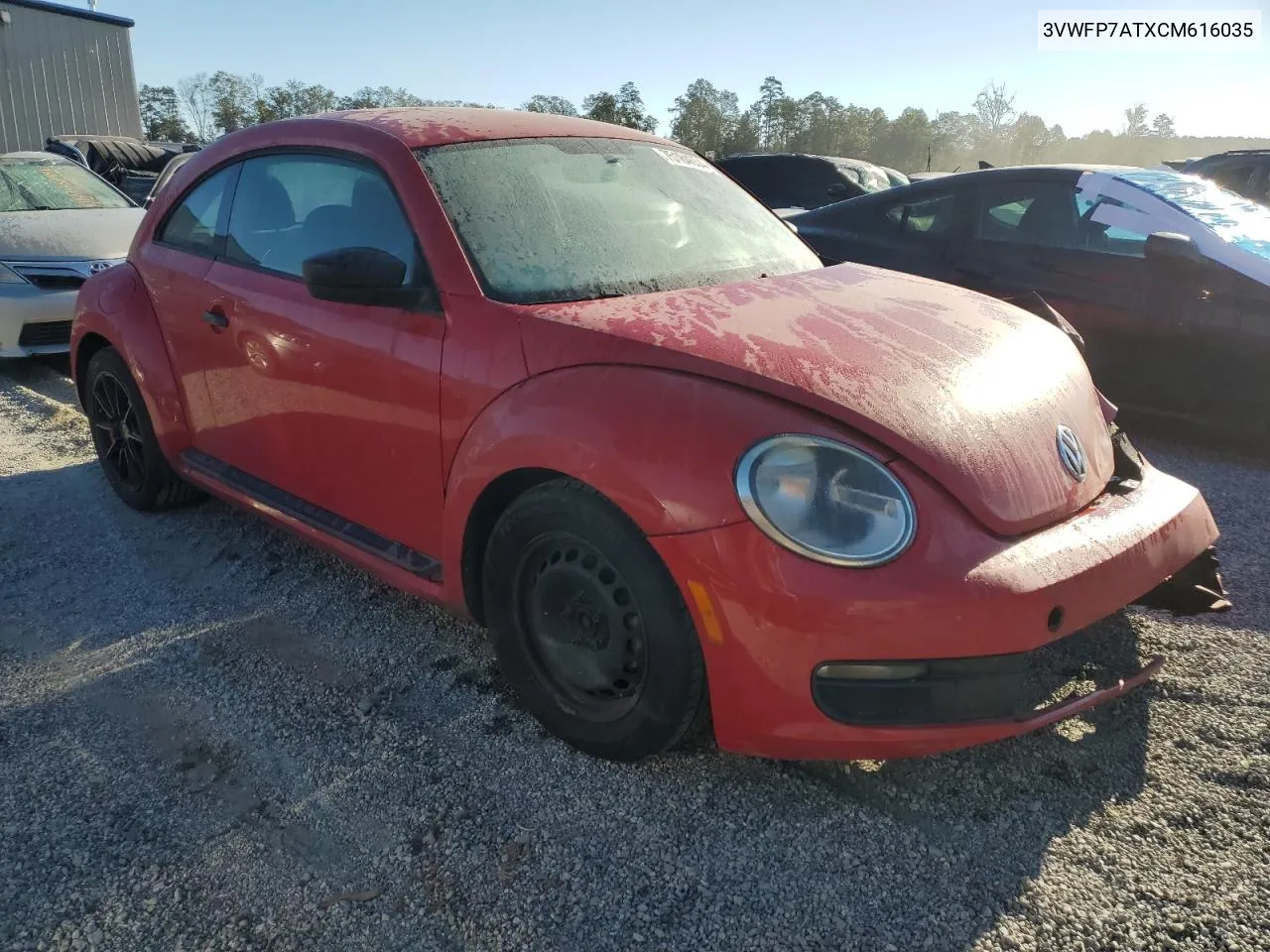 2012 Volkswagen Beetle VIN: 3VWFP7ATXCM616035 Lot: 75184654