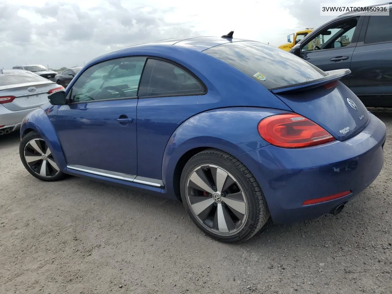 2012 Volkswagen Beetle Turbo VIN: 3VWV67AT0CM650936 Lot: 75429644