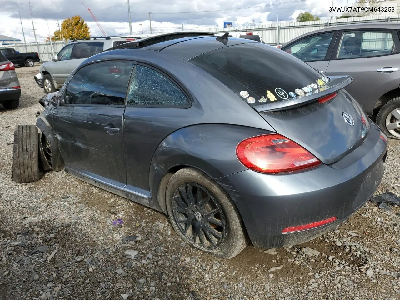 2012 Volkswagen Beetle VIN: 3VWJX7AT9CM643253 Lot: 75491364