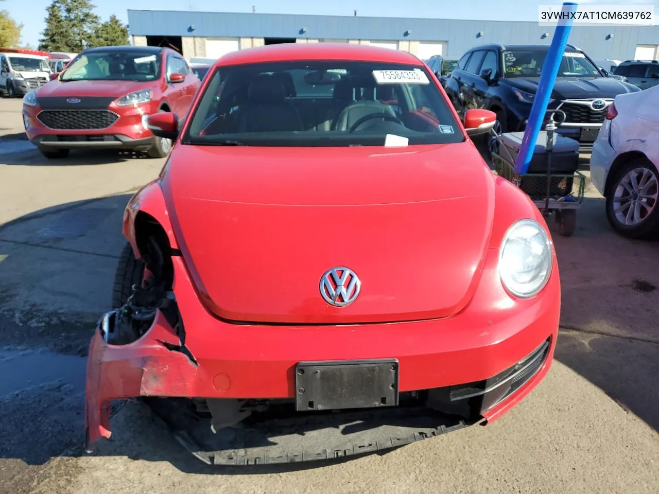 2012 Volkswagen Beetle VIN: 3VWHX7AT1CM639762 Lot: 75584333