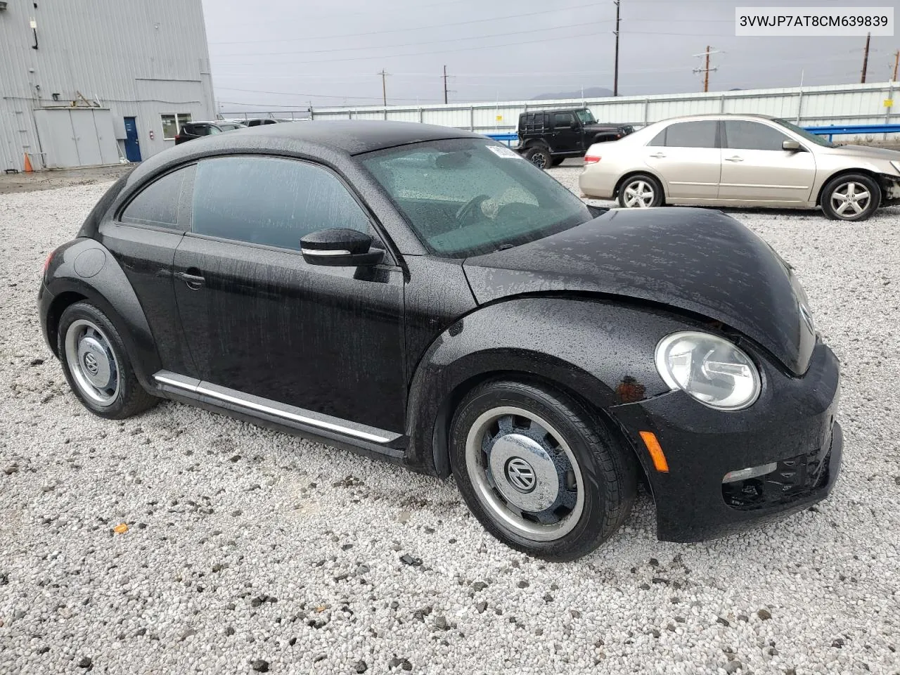 2012 Volkswagen Beetle VIN: 3VWJP7AT8CM639839 Lot: 76036394