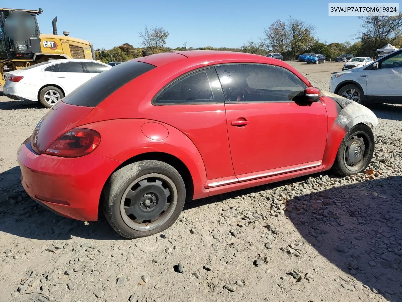 2012 Volkswagen Beetle VIN: 3VWJP7AT7CM619324 Lot: 76794084