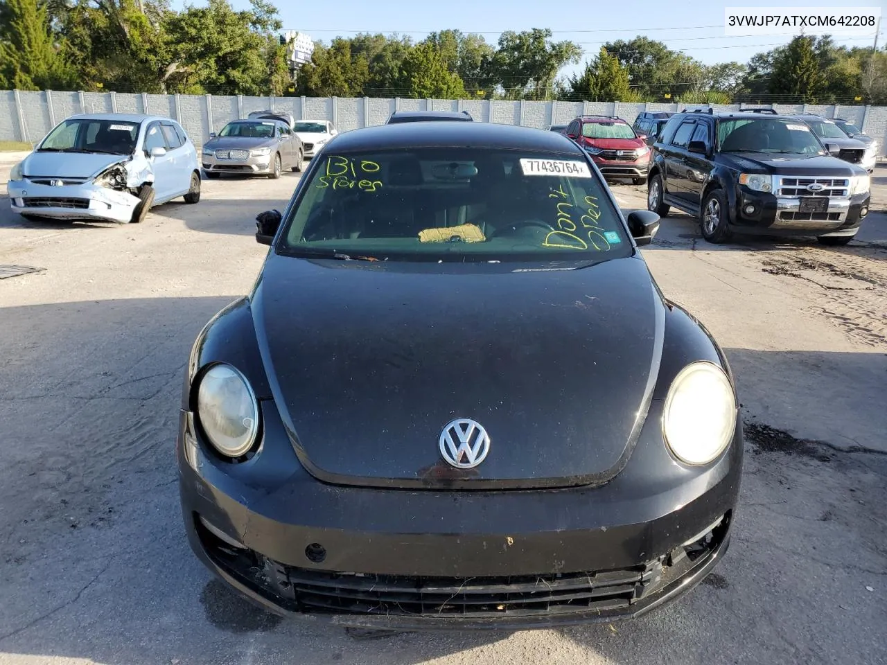 2012 Volkswagen Beetle VIN: 3VWJP7ATXCM642208 Lot: 77436764