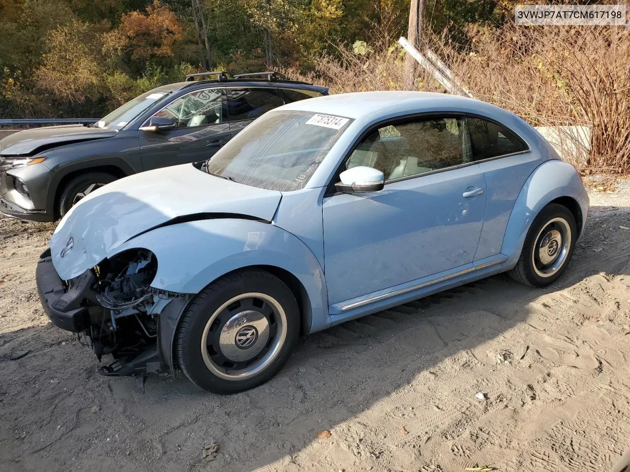 2012 Volkswagen Beetle VIN: 3VWJP7AT7CM617198 Lot: 77875314