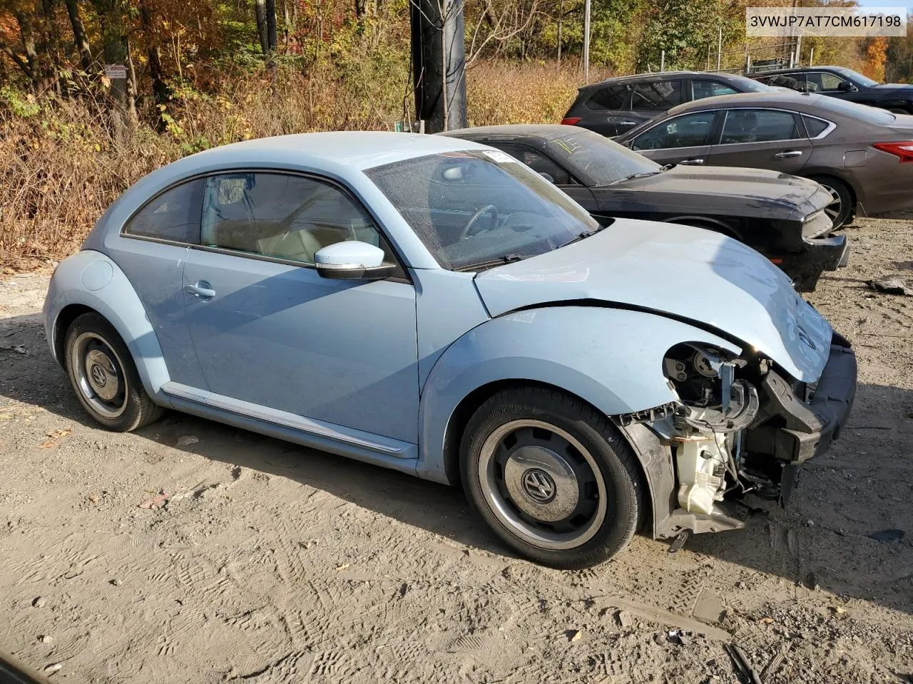 2012 Volkswagen Beetle VIN: 3VWJP7AT7CM617198 Lot: 77875314