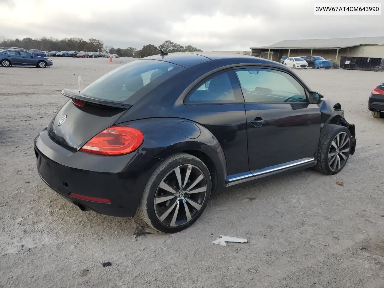 2012 Volkswagen Beetle Turbo VIN: 3VWV67AT4CM643990 Lot: 80129154