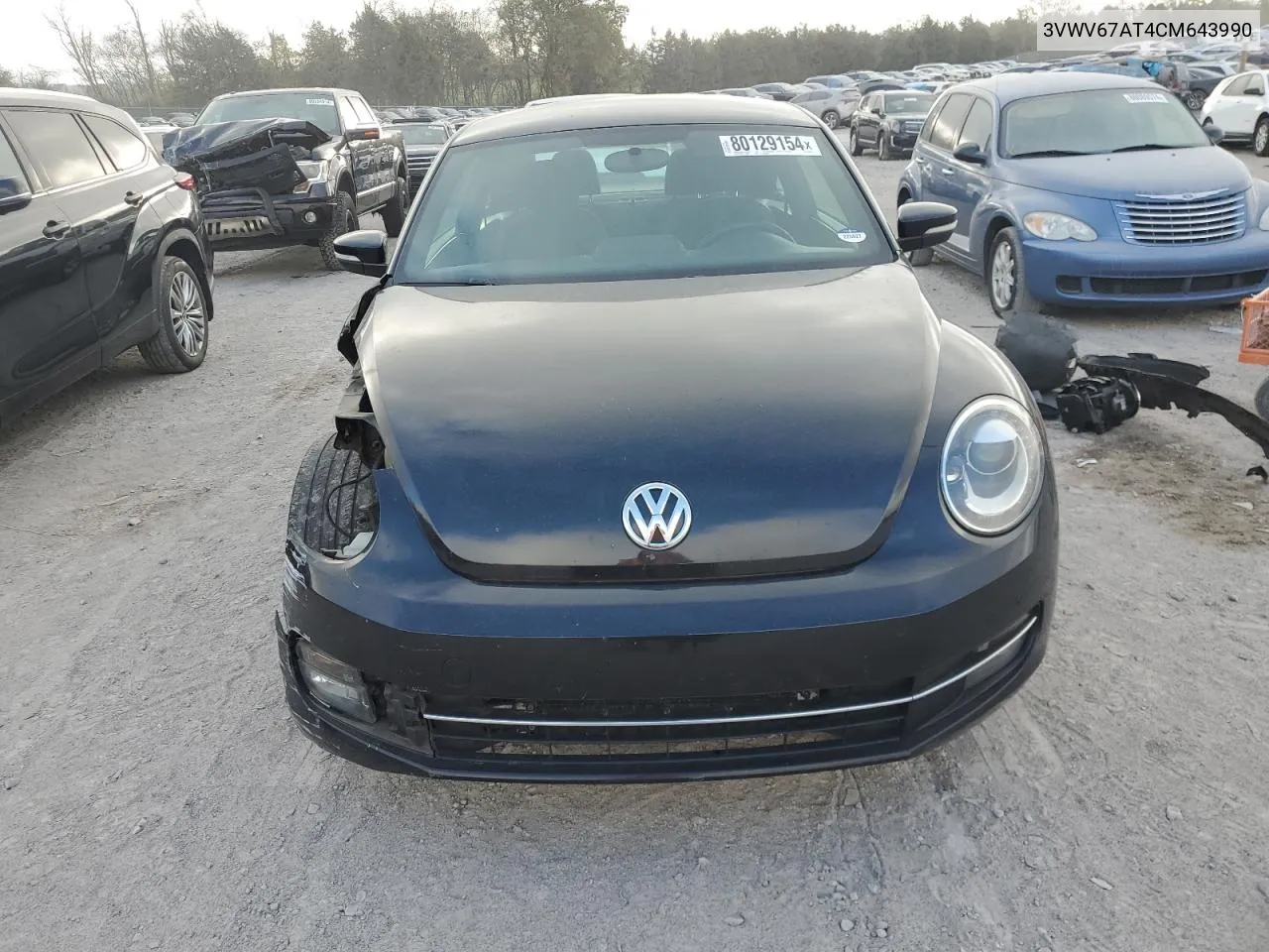 2012 Volkswagen Beetle Turbo VIN: 3VWV67AT4CM643990 Lot: 80129154