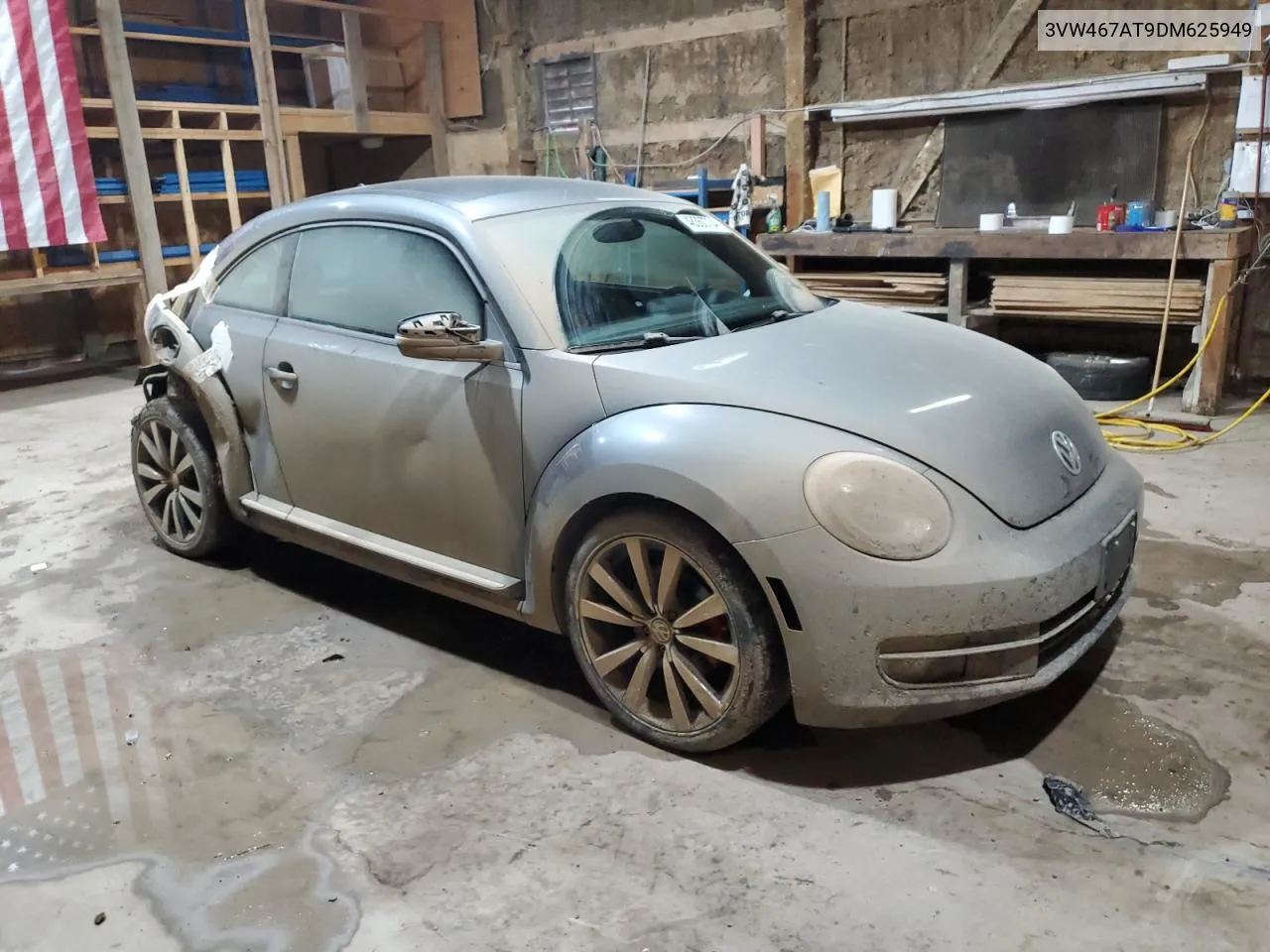 2013 Volkswagen Beetle Turbo VIN: 3VW467AT9DM625949 Lot: 48360734