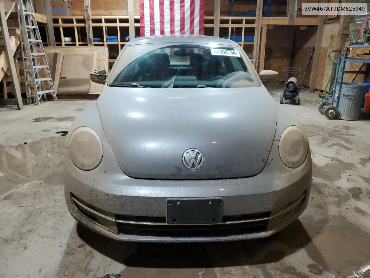 2013 Volkswagen Beetle Turbo VIN: 3VW467AT9DM625949 Lot: 48360734