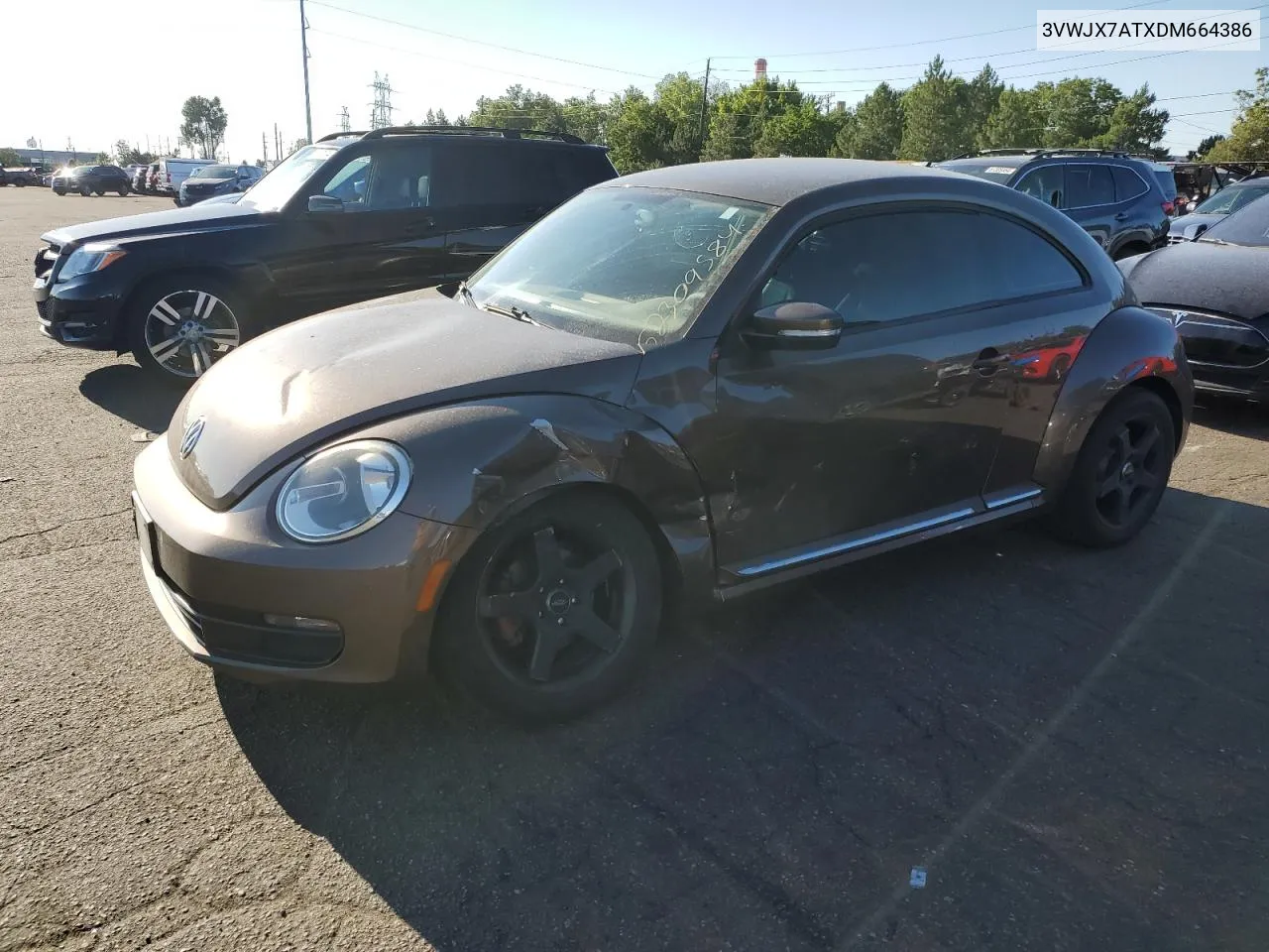 2013 Volkswagen Beetle VIN: 3VWJX7ATXDM664386 Lot: 62309584