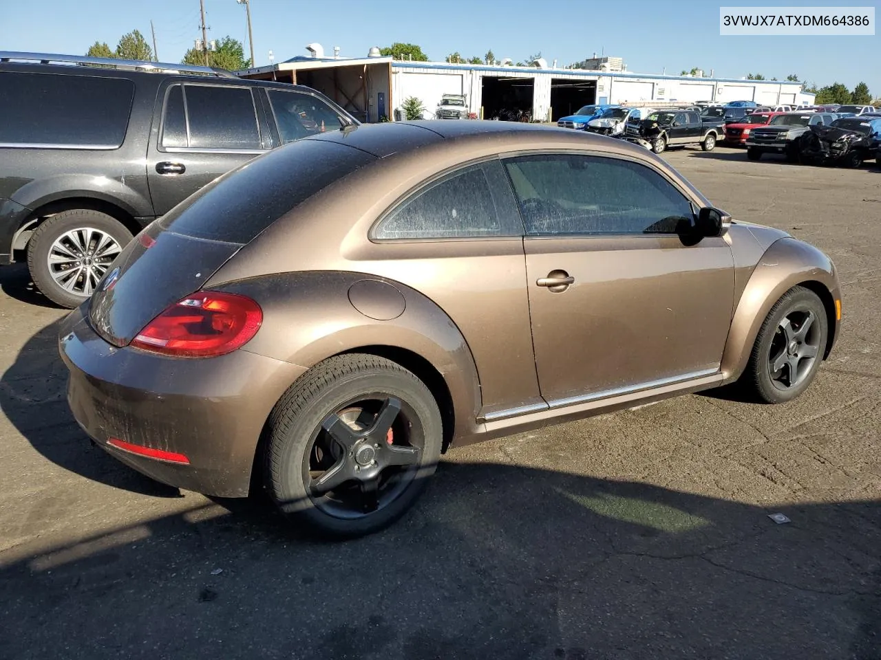 2013 Volkswagen Beetle VIN: 3VWJX7ATXDM664386 Lot: 62309584