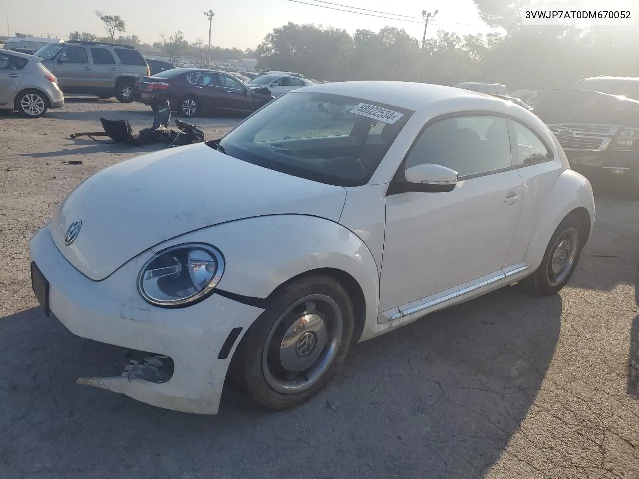 2013 Volkswagen Beetle VIN: 3VWJP7AT0DM670052 Lot: 68022534