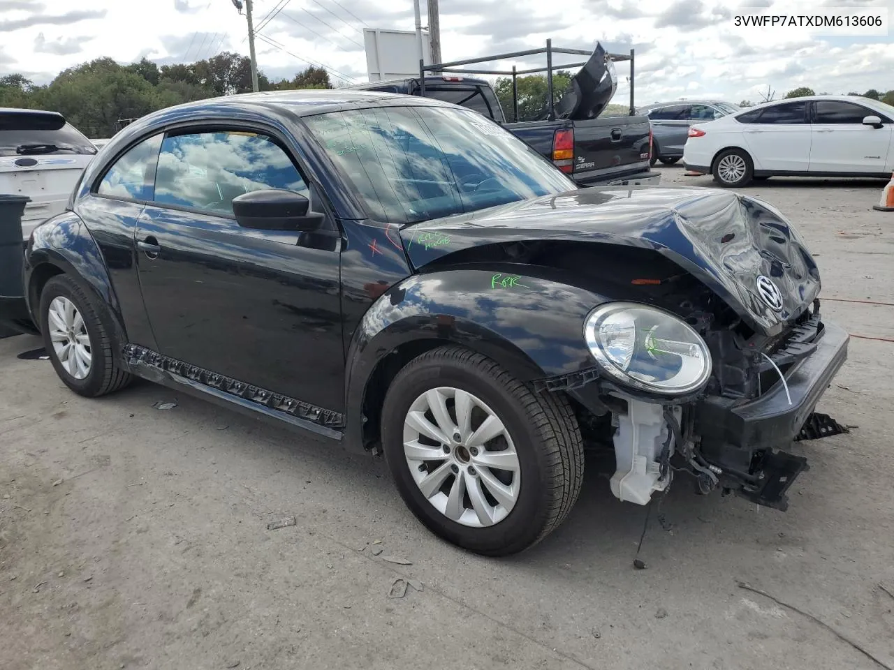 2013 Volkswagen Beetle VIN: 3VWFP7ATXDM613606 Lot: 71732454