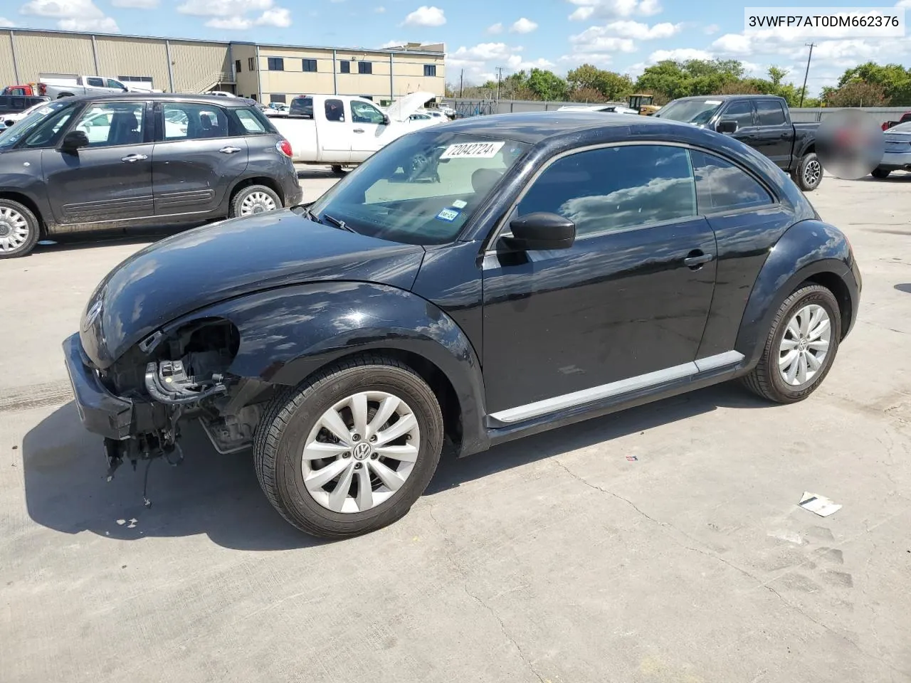 2013 Volkswagen Beetle VIN: 3VWFP7AT0DM662376 Lot: 72042724