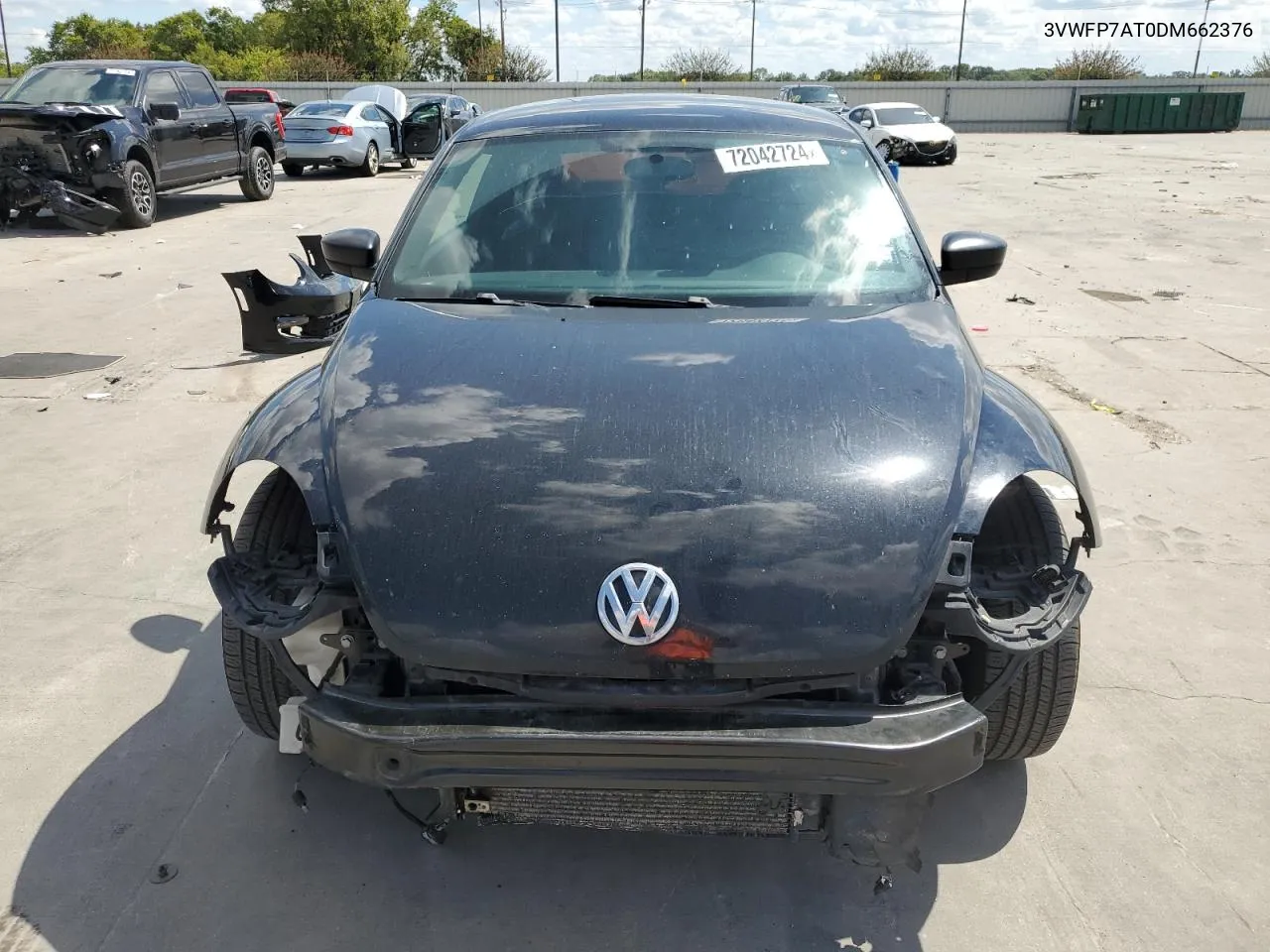 2013 Volkswagen Beetle VIN: 3VWFP7AT0DM662376 Lot: 72042724