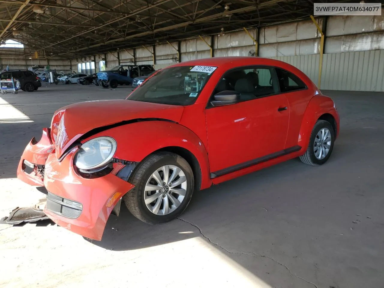 2013 Volkswagen Beetle VIN: 3VWFP7AT4DM634077 Lot: 72178734