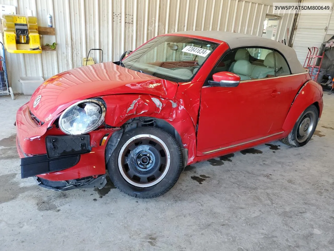 3VW5P7AT5DM800649 2013 Volkswagen Beetle