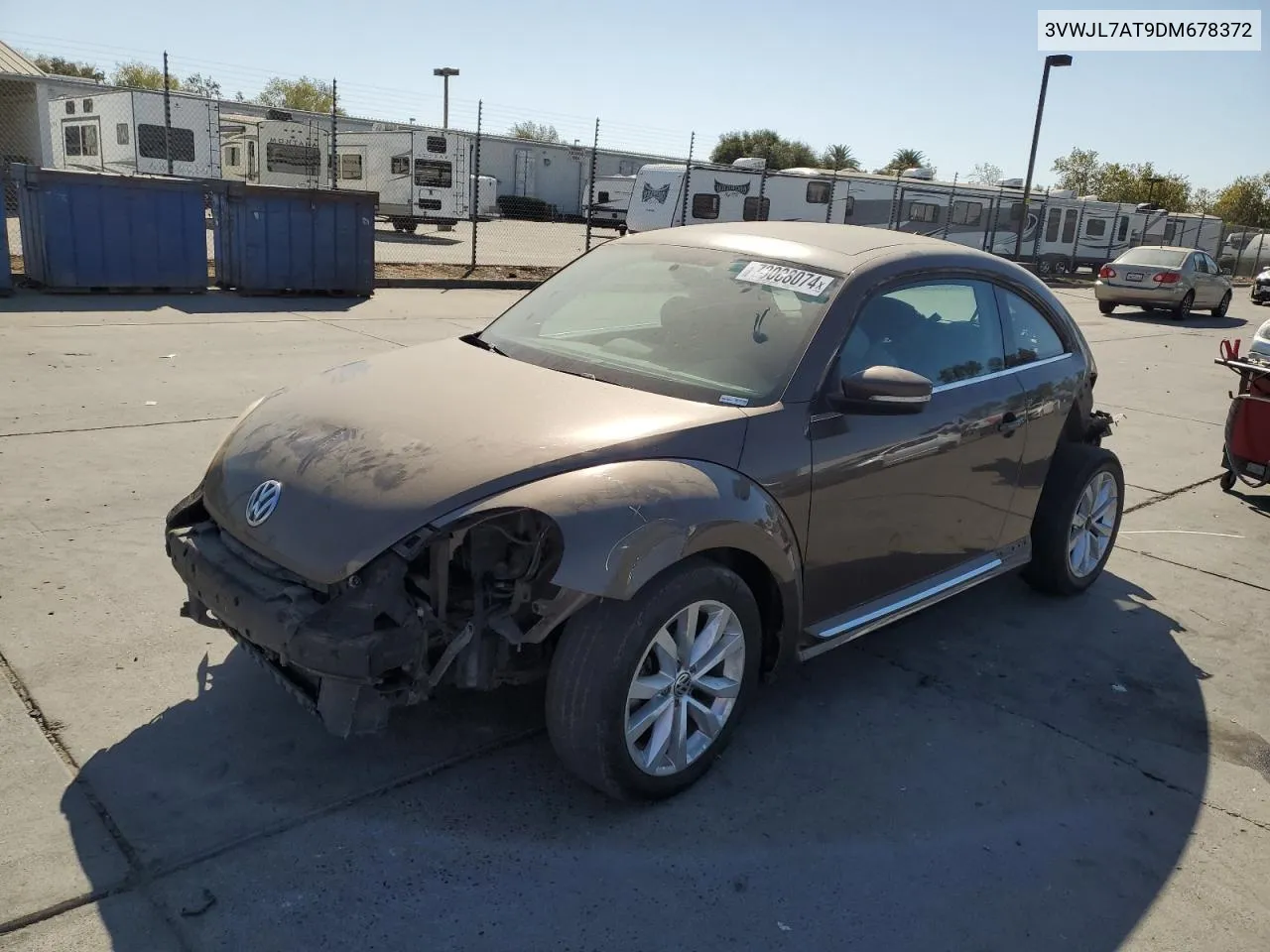 2013 Volkswagen Beetle VIN: 3VWJL7AT9DM678372 Lot: 73008074