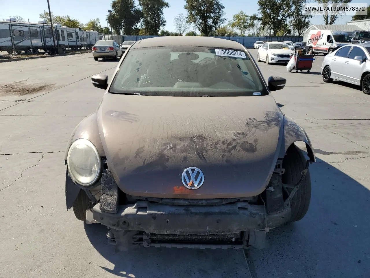 2013 Volkswagen Beetle VIN: 3VWJL7AT9DM678372 Lot: 73008074