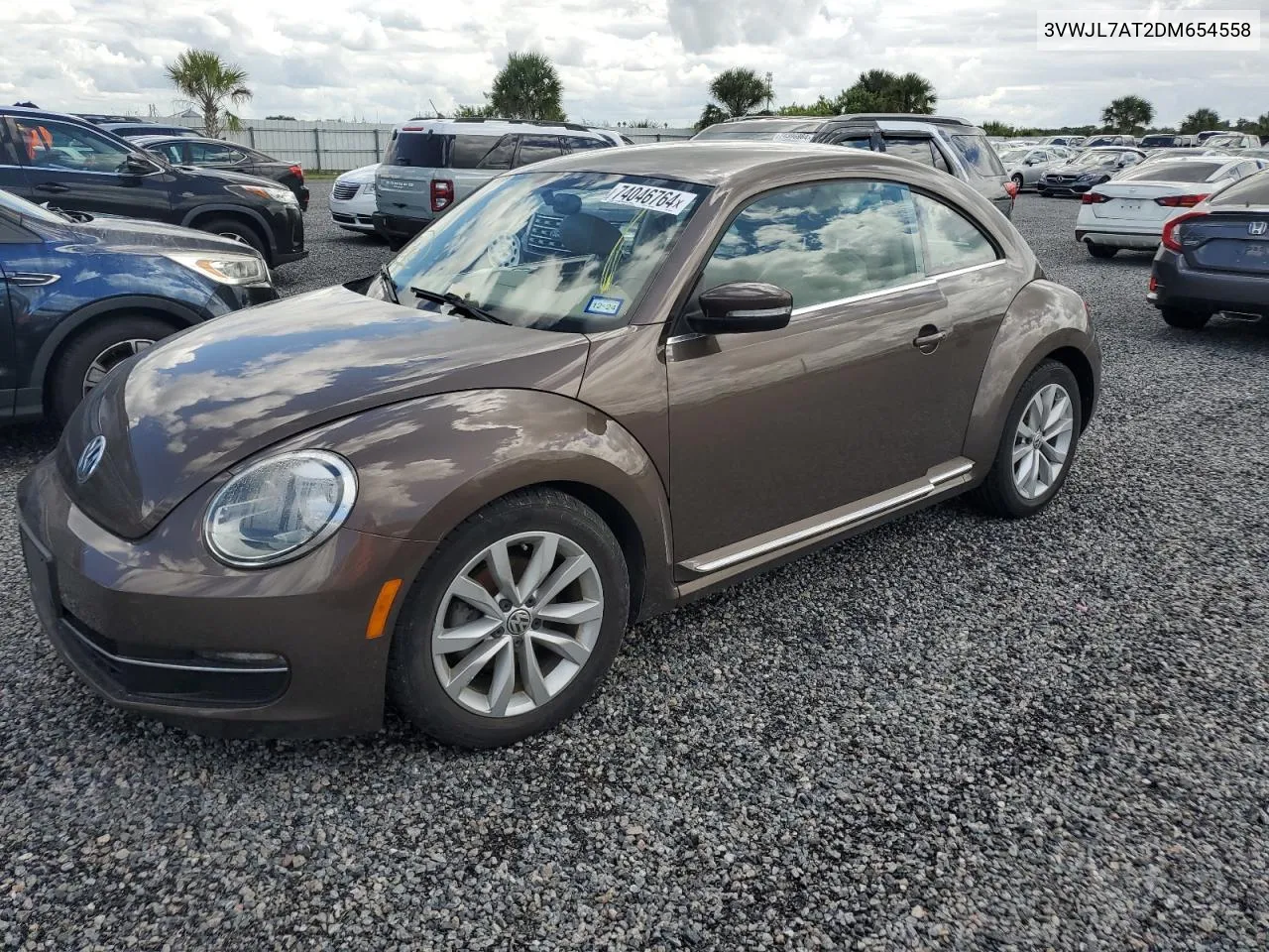 2013 Volkswagen Beetle VIN: 3VWJL7AT2DM654558 Lot: 74046764