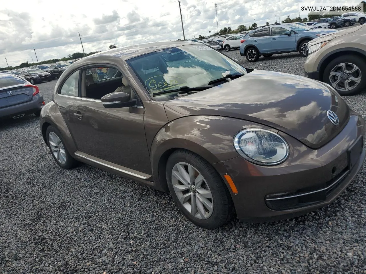 2013 Volkswagen Beetle VIN: 3VWJL7AT2DM654558 Lot: 74046764