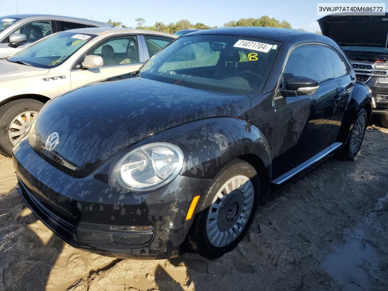 2013 Volkswagen Beetle VIN: 3VWJP7AT4DM686772 Lot: 74071704