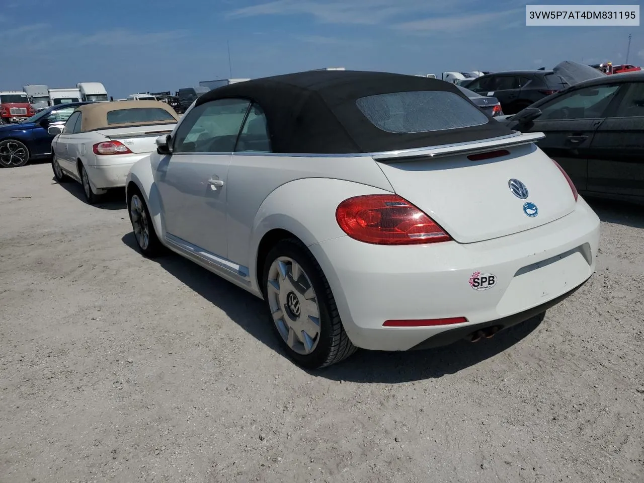 2013 Volkswagen Beetle VIN: 3VW5P7AT4DM831195 Lot: 74444394