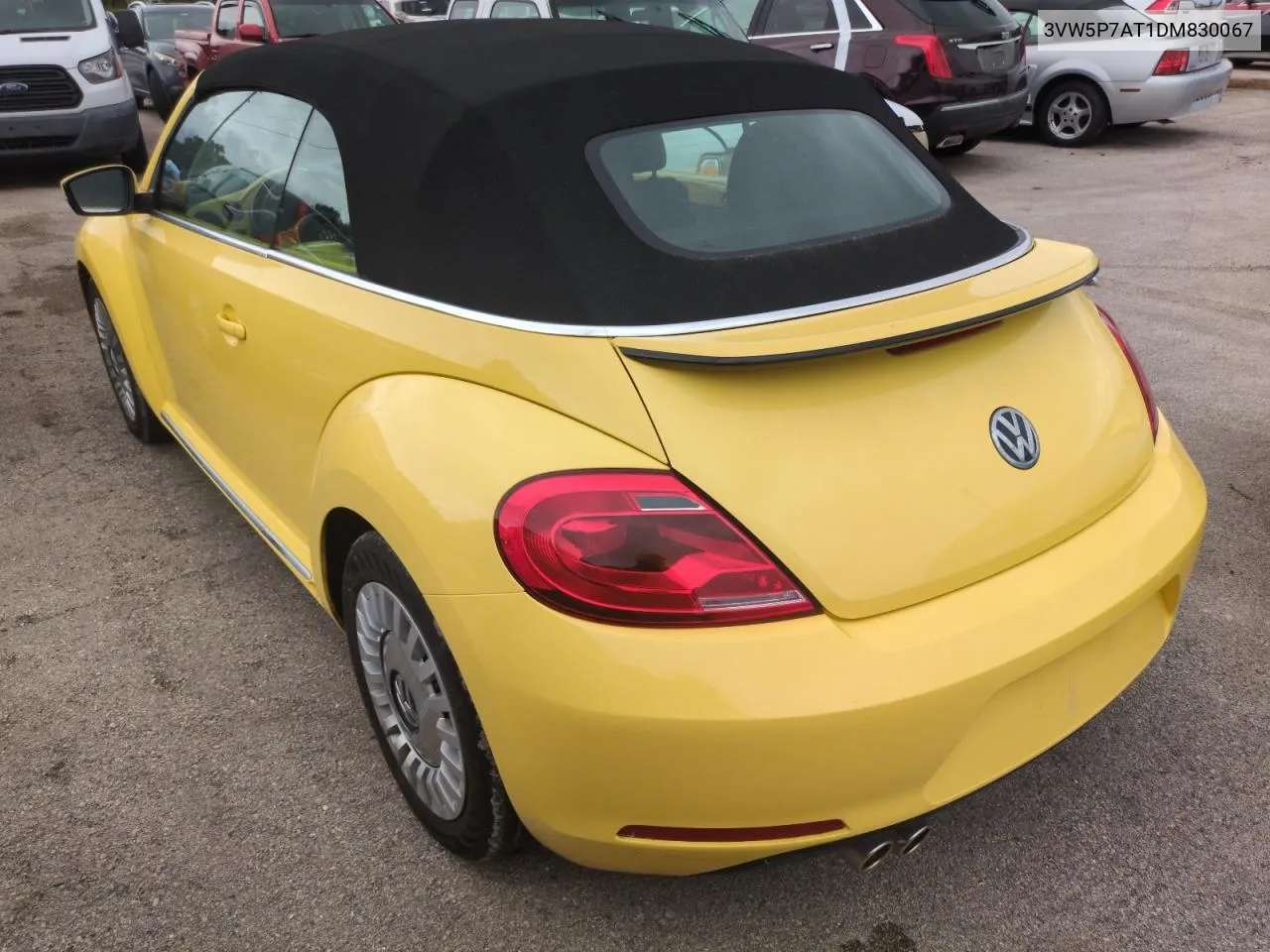 2013 Volkswagen Beetle VIN: 3VW5P7AT1DM830067 Lot: 74462394