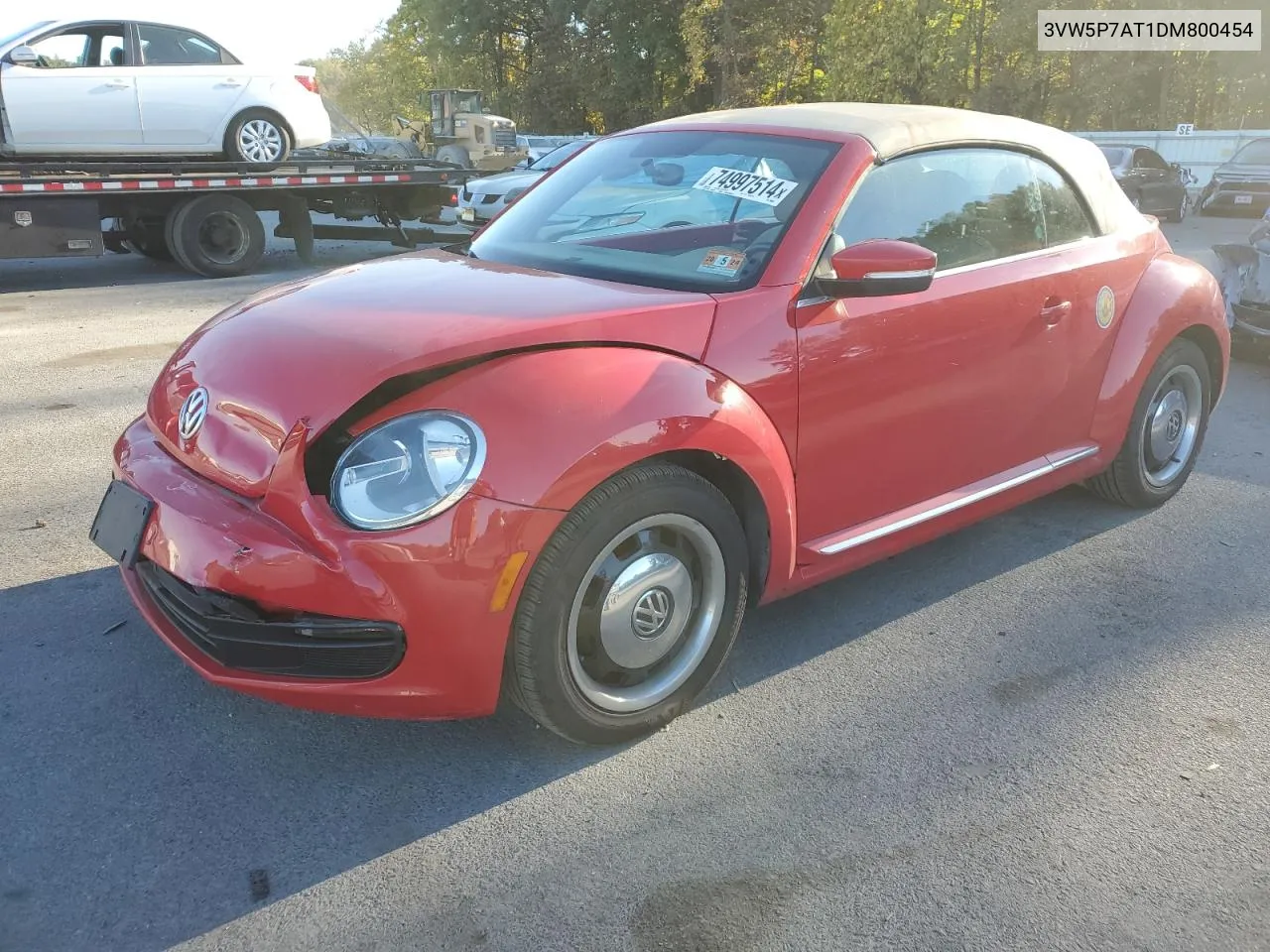 2013 Volkswagen Beetle VIN: 3VW5P7AT1DM800454 Lot: 74997514