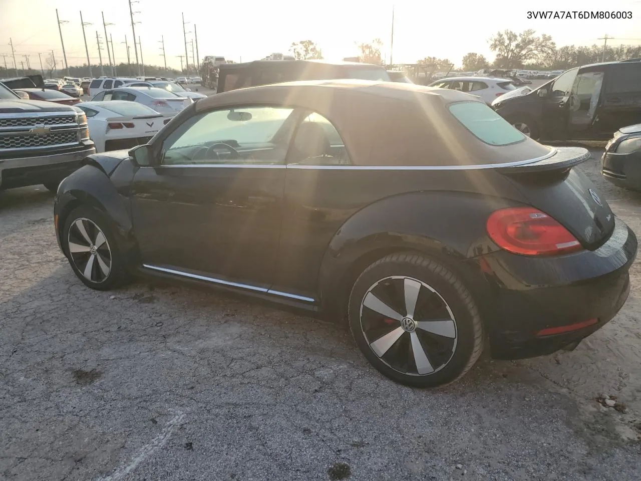 2013 Volkswagen Beetle Turbo VIN: 3VW7A7AT6DM806003 Lot: 75080294