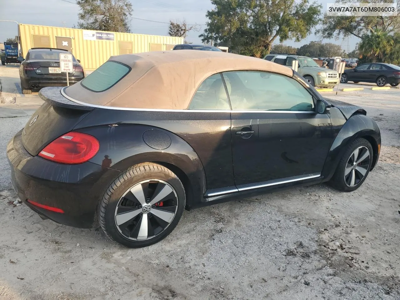 2013 Volkswagen Beetle Turbo VIN: 3VW7A7AT6DM806003 Lot: 75080294