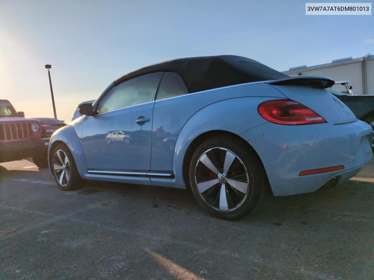 2013 Volkswagen Beetle Turbo VIN: 3VW7A7AT6DM801013 Lot: 75847144