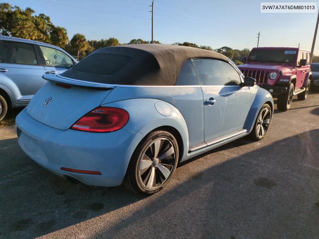 2013 Volkswagen Beetle Turbo VIN: 3VW7A7AT6DM801013 Lot: 75847144