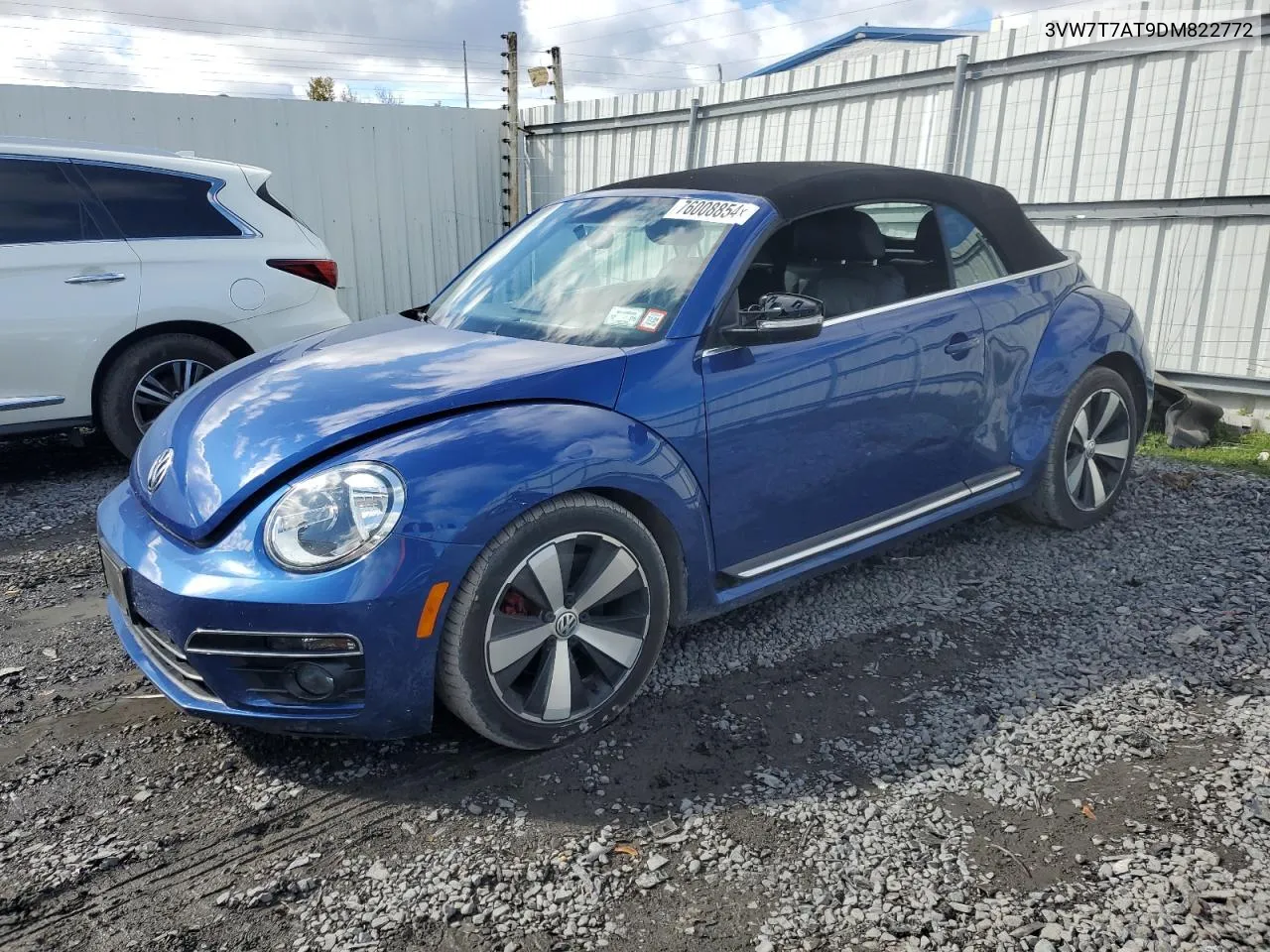 2013 Volkswagen Beetle Turbo VIN: 3VW7T7AT9DM822772 Lot: 76008854