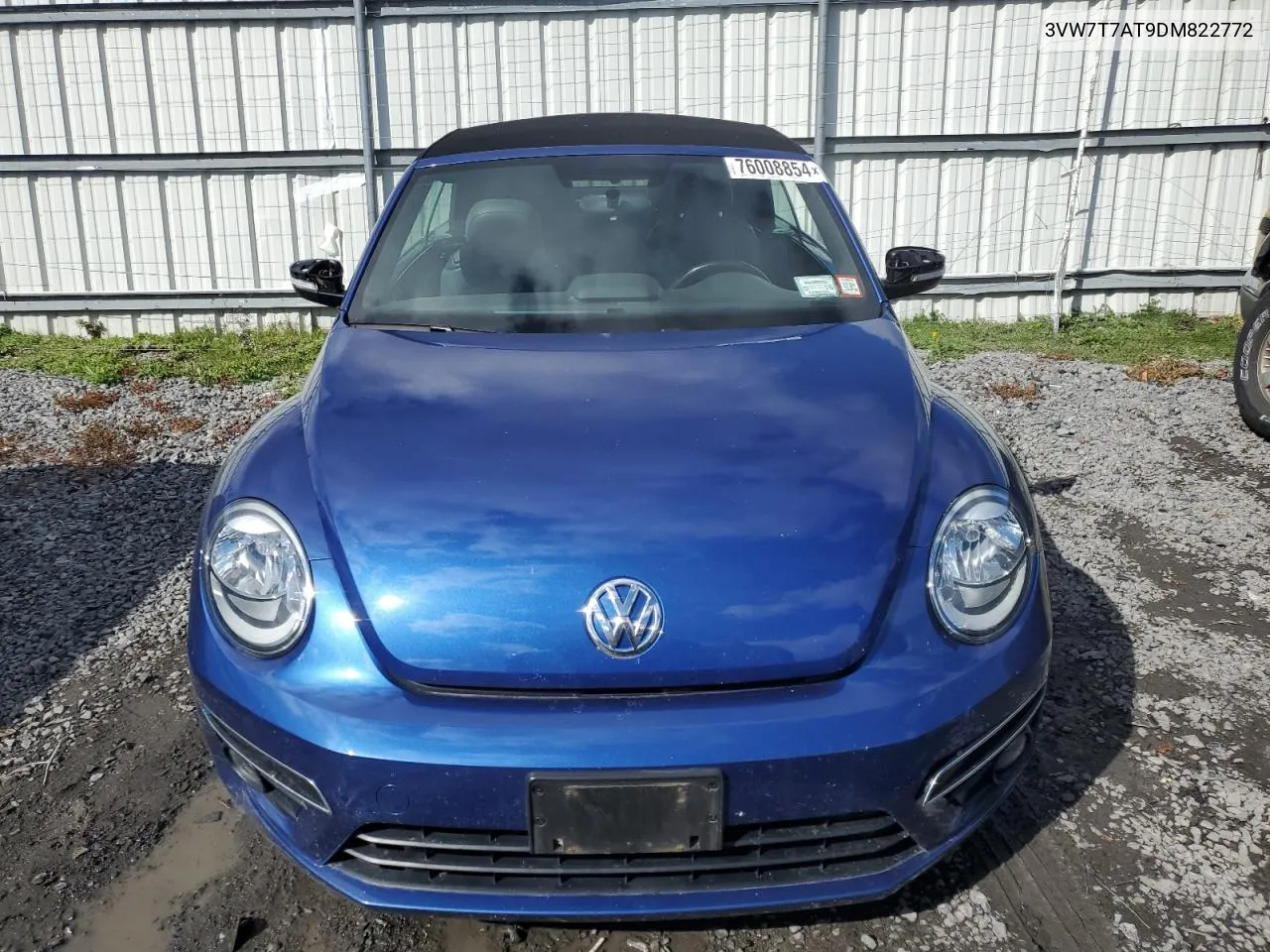 2013 Volkswagen Beetle Turbo VIN: 3VW7T7AT9DM822772 Lot: 76008854