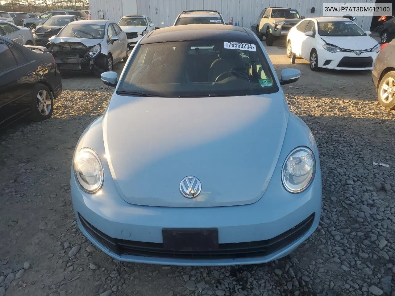 2013 Volkswagen Beetle VIN: 3VWJP7AT3DM612100 Lot: 76560234