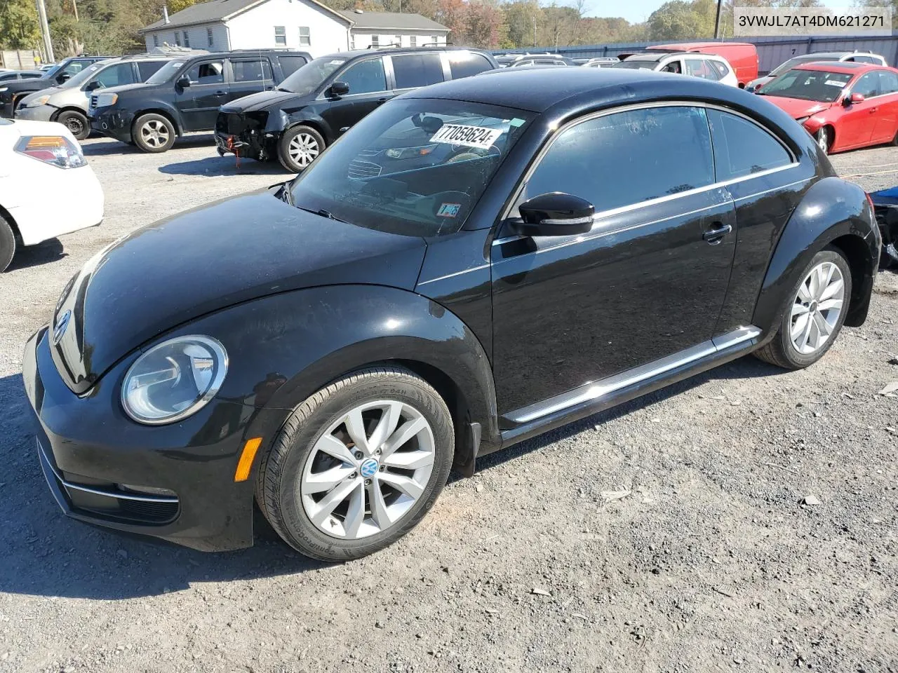 2013 Volkswagen Beetle VIN: 3VWJL7AT4DM621271 Lot: 77059624