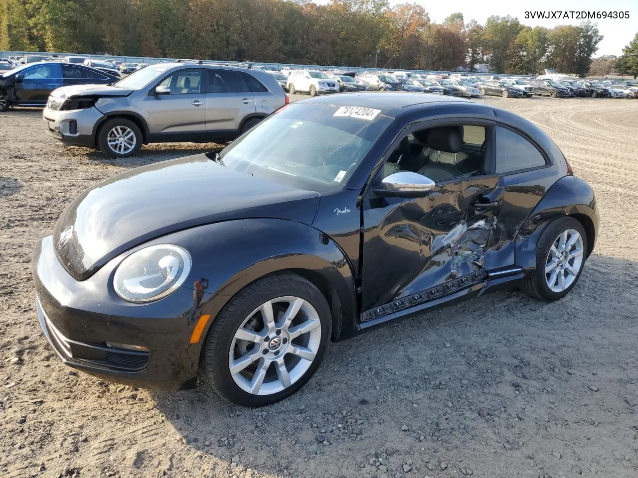 2013 Volkswagen Beetle VIN: 3VWJX7AT2DM694305 Lot: 78174204