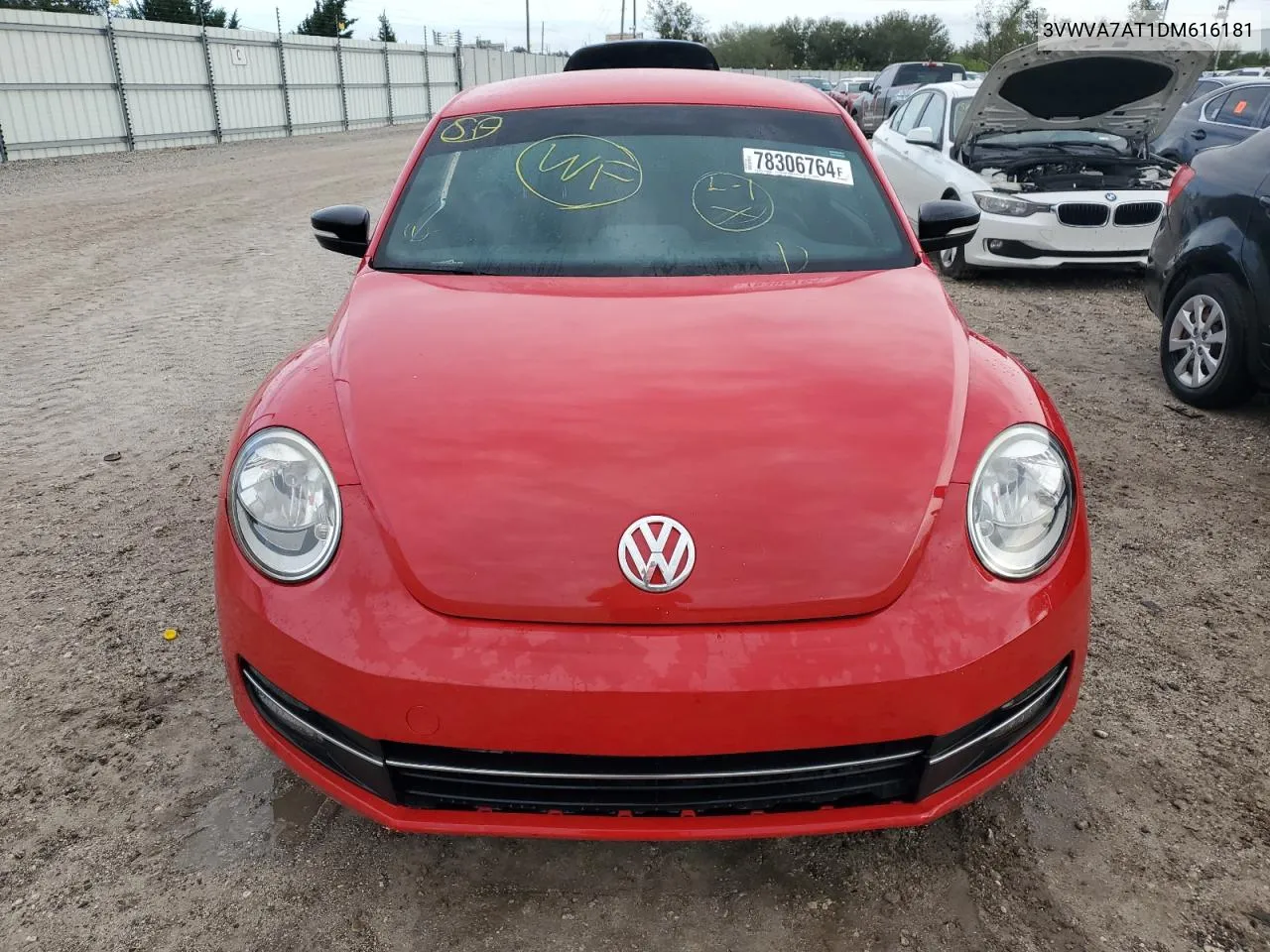 2013 Volkswagen Beetle Turbo VIN: 3VWVA7AT1DM616181 Lot: 78306764