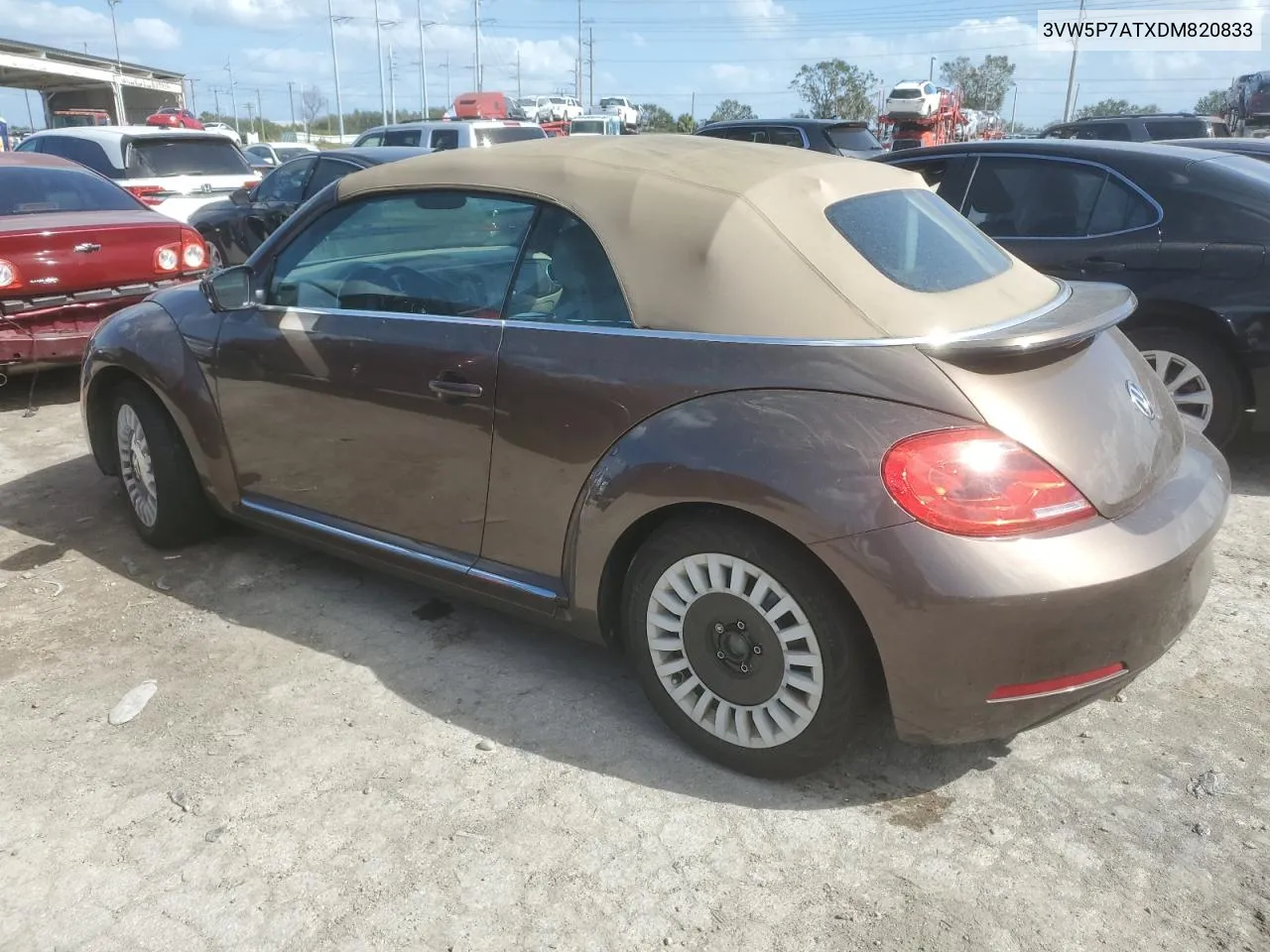 2013 Volkswagen Beetle VIN: 3VW5P7ATXDM820833 Lot: 78828274