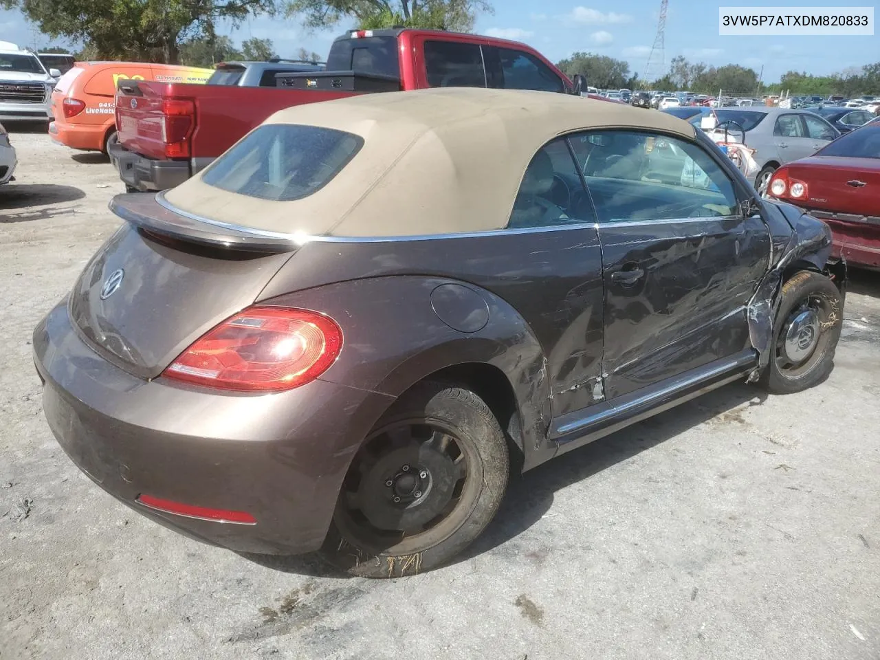 2013 Volkswagen Beetle VIN: 3VW5P7ATXDM820833 Lot: 78828274