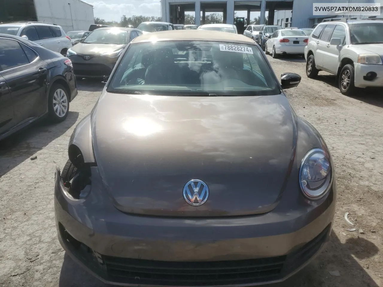 2013 Volkswagen Beetle VIN: 3VW5P7ATXDM820833 Lot: 78828274