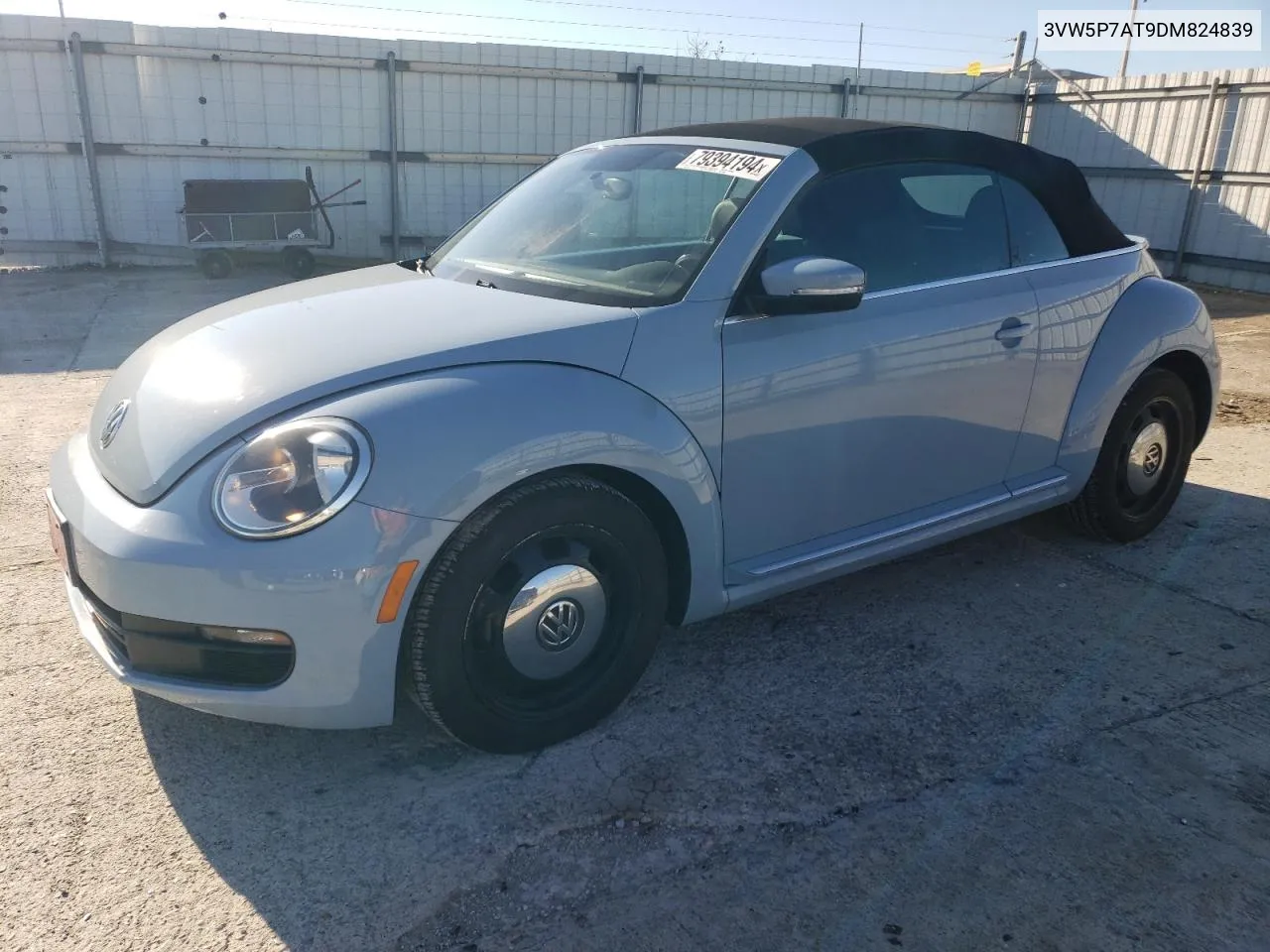 2013 Volkswagen Beetle VIN: 3VW5P7AT9DM824839 Lot: 79394194