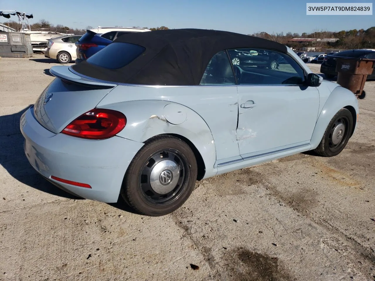 2013 Volkswagen Beetle VIN: 3VW5P7AT9DM824839 Lot: 79394194