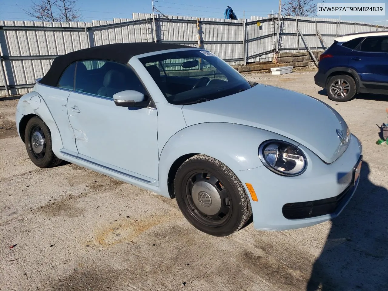 2013 Volkswagen Beetle VIN: 3VW5P7AT9DM824839 Lot: 79394194