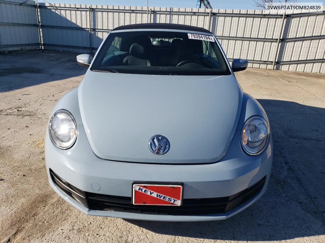 2013 Volkswagen Beetle VIN: 3VW5P7AT9DM824839 Lot: 79394194