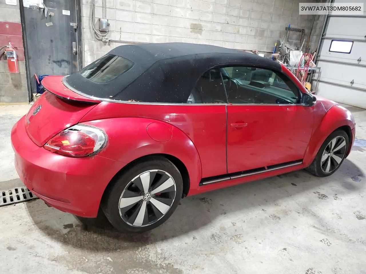 2013 Volkswagen Beetle Turbo VIN: 3VW7A7AT3DM805682 Lot: 79714434