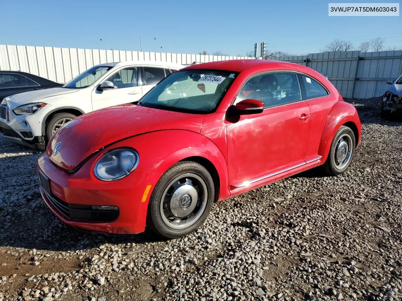 2013 Volkswagen Beetle VIN: 3VWJP7AT5DM603043 Lot: 79737544